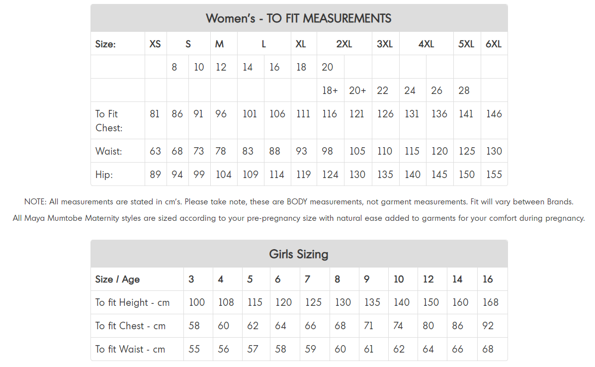 H and shop m size conversion